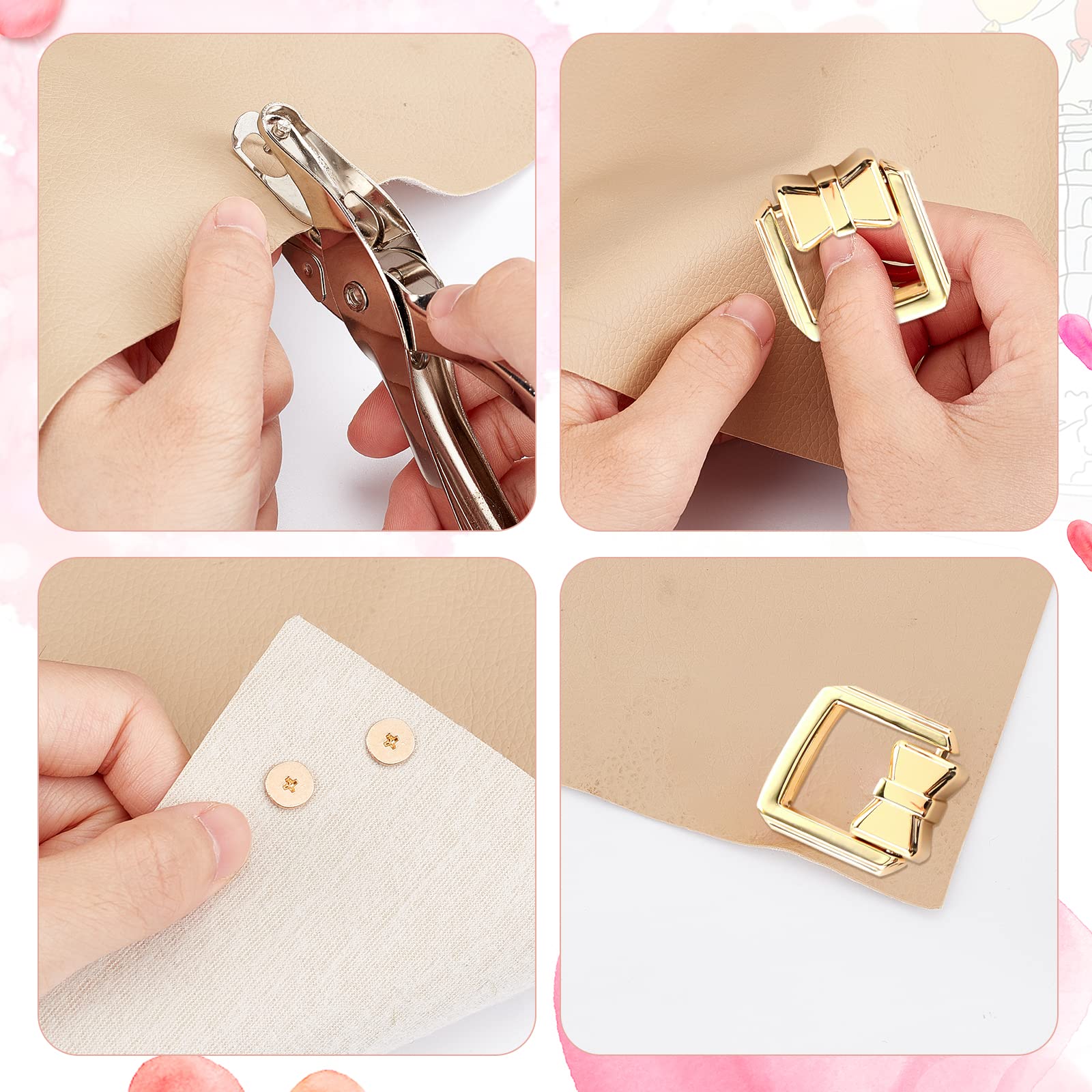 Amazon.co.jp: WADORN 6セットひねり 錠金具バッグ用 回転ポストト